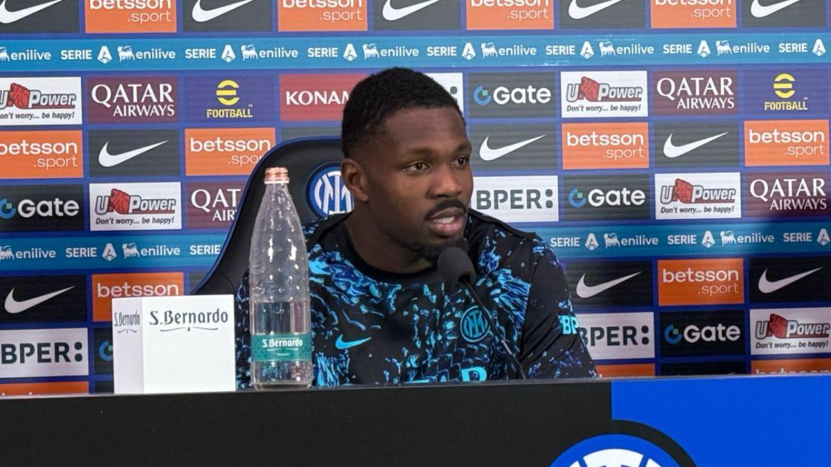 Thuram in conferenza: "Scudetto più vicino? Non so, non è ancora fatta. Lautaro importante, ci ha dato l'esempio"