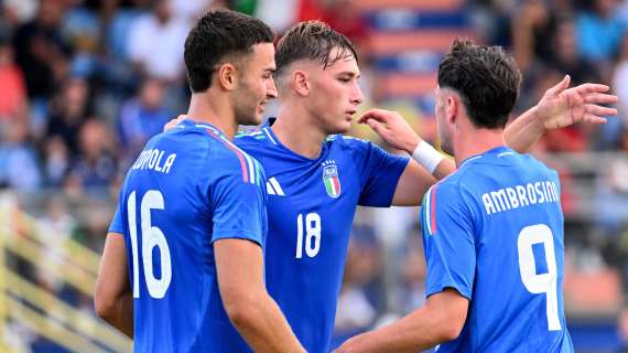 Italia U21, manita nel test contro il Livorno: Pio Esposito non si ferma e sigla una doppietta 