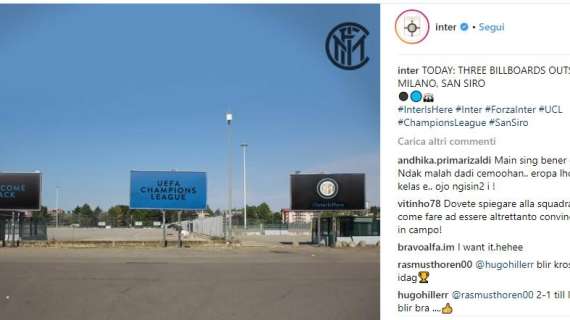 VIDEO - L'Inter prepara i cartelloni: "Welcome Back"