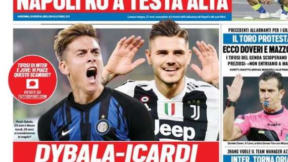 Prima TS - Dybala-Icardi, affare per due. Intanto con Conte torna Oriali