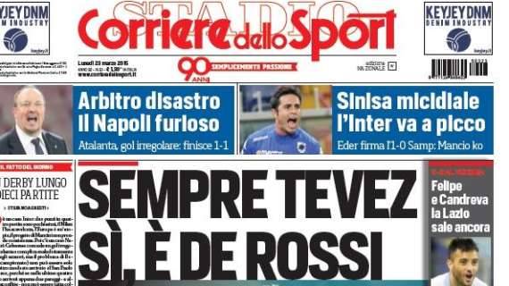 Prime pagine - Mihajlovic beffa Mancini, Europa lontana 9 punti. Eder eroe, l'Inter va a picco