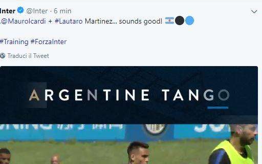 VIDEO - Icardi-Lautaro, è tango argentino: tacco di Mauro e gol del Toro in allenamento