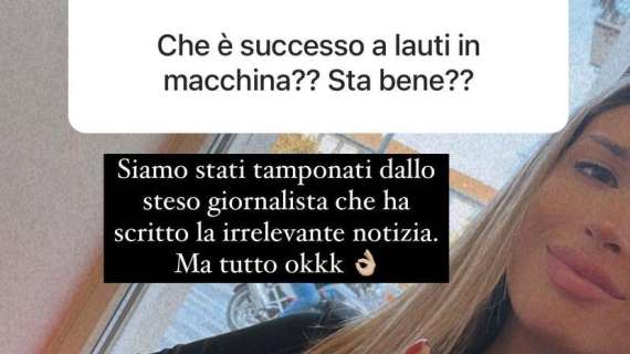 Lautaro tamponato a Milano. La fidanzata Agustina spiega com'è andata