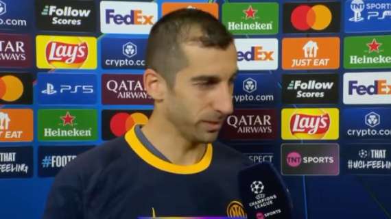 Mkhitaryan a TNT Sports: "Deluso per il gol, ma purtroppo era in offside. Adesso dobbiamo pensare al ritorno"
