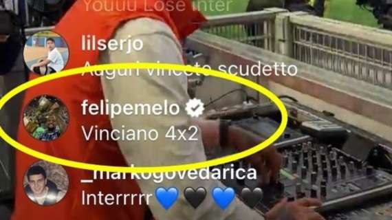 Felipe Melo indovino per una sera: su Instagram l'ex nerazzurro centra in pieno il risultato di Inter-Empoli