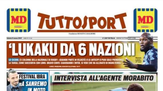 Prima pagina TS - Lo Cicero: "Lukaku è da Sei Nazioni. Bravo Conte"