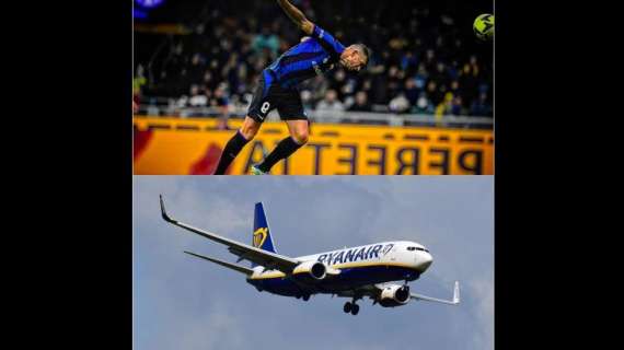 Ryanair fa "decollare" l'attaccante nerazzurro: "Il comandante Dzeko"