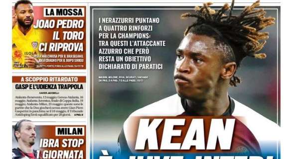 Prima pagina TS - Kean, è Juve-Inter!