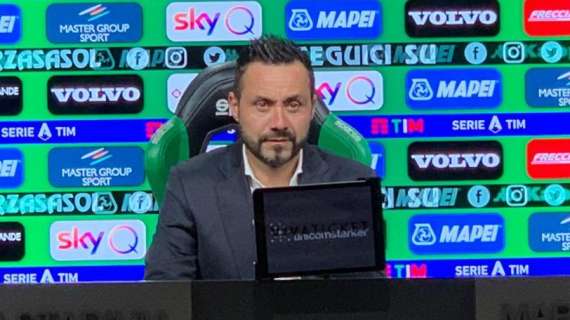 Sassuolo, De Zerbi ci ripensa: "Con l'Inter è stata una gara strana"