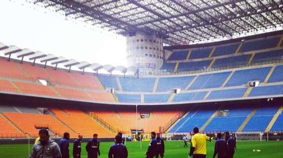 FOTO - Iniziata la rifinitura dell'Inter a San Siro