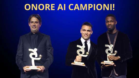 TRIONFO nerazzurro al Gran Galà, l'INTER in CORO: "SOGNO CHAMPIONS". E quegli indizi sul MERCATO...