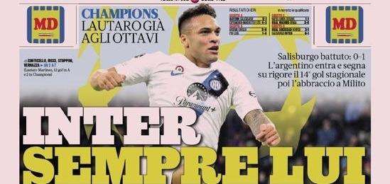 Prima GdS - Inter sempre lui: Lautaro entra e segna, poi l'abbraccio a Miito