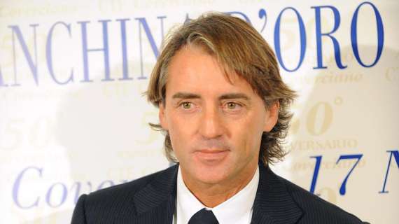 Roberto Mancini, vincitore della &quot;Panchina d&#039;Oro&quot; per la stagione 2007/2008, quando allenava l&#039;Inter.