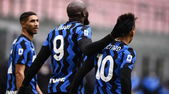 Inter, è Lautaro-Lukaku la coppia d'attacco più propositiva della Serie A: 97 i tentativi complessivi