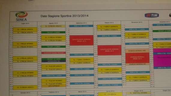 Serie A 2013-2014, date e orari: ecco tutte le novità