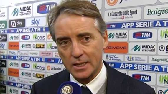 Mancini a IC: "Guaro  ha fatto bene da centrocampista centrale. Col Genoa occasione per Andreolli e Vidic"