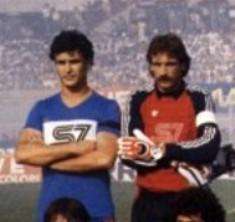 Stagione 1983-84: Ranieri e Sorrentino con la maglia del Catania