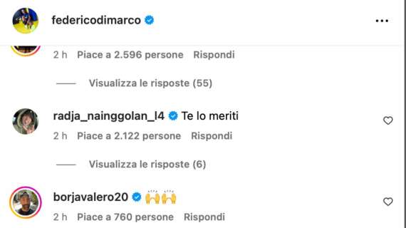 Dimarco, parole d'amore per la sua Inter dopo il rinnovo. Le congratulazioni degli ex compagni. Nainggolan: "Te lo meriti"