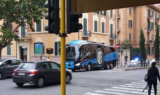 L'Inter è arrivata a Roma. Hotel di fronte Villa Borghese