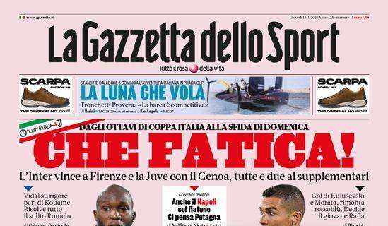 Prima GdS - Inter-Juve, dagli ottavi di Coppa Italia alla sfida di domenica: che fatica