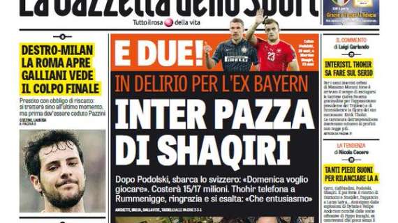 Prime Pagine - È già Shaqiri-mania, ma l'Inter non si ferma