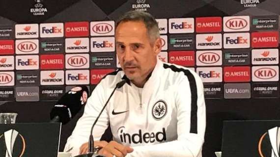 Eintracht, Hütter: "L'Inter non è solo Icardi, ma noi siamo imbattuti nel 2019 e giochiamo a un livello molto alto"