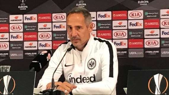 Eintracht, Hütter: "Concentrati sull'Hoffenheim, ma pensiamo anche all'Inter"