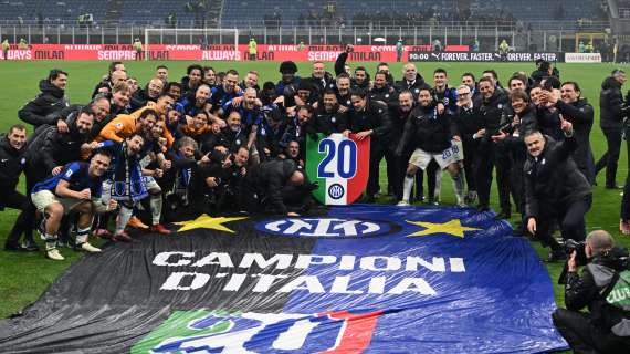 Le congratulazioni dei club di Serie A all'Inter: Milan in silenzio, l'Empoli ricorda i suoi ex giocatori
