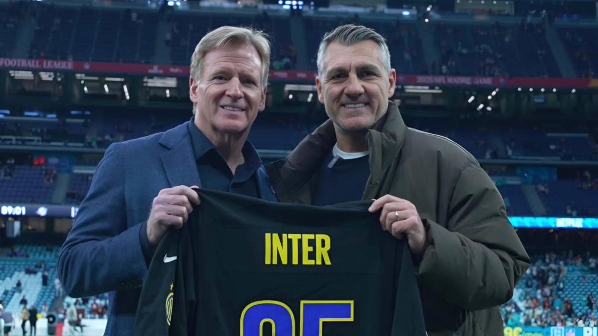 Inter a Madrid per la Nfl: Vieri incontra il commissioner e la leggenda Dan Marino
