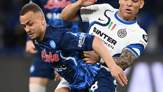 Napoli-Inter, due azzurri ko: elongazione per Politano, lesione alla coscia per Lobotka