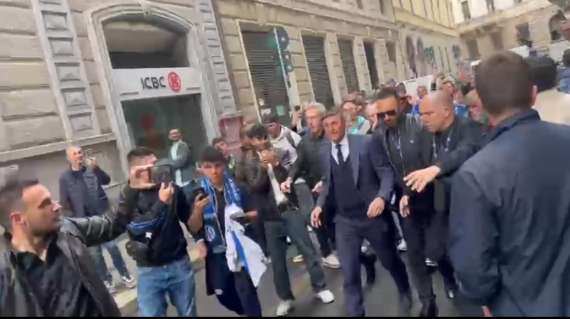 VIDEO - Pranzo UEFA, l'arrivo delle due delegazioni. Marotta: "Ottimista? Sempre". Entusiasmo per Zanetti