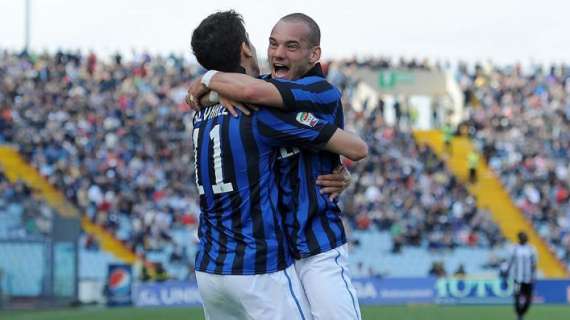 VIDEO - Sosa, compleanno con doppietta. Double Sneijder e un capolavoro di Alvarez piegano l’Udinese