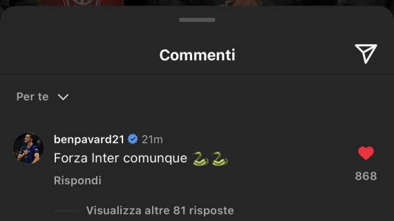 Benjamin Pavard avvistato a San Siro per Milan-PSG. Ma lui precisa: "Forza Inter comunque"