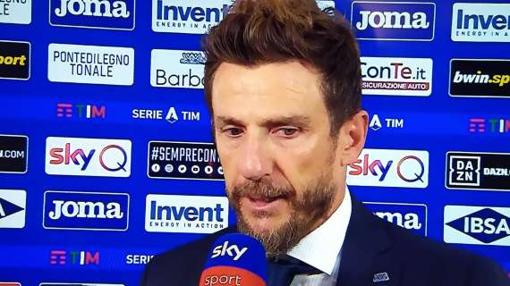 DI Francesco a Sky: "Troppa paura dell'Inter, loro gol arrivati tirandosi la palla addosso"