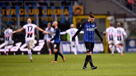 Dopo 18 partite l'Inter perde l'imbattibilità in A