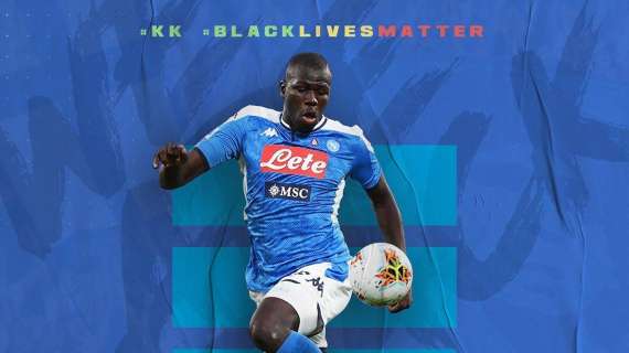 "Black Lives Matter", Koulibaly ricorda George Floyd prima della sfida con l'Inter