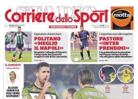 Prima CdS - Pastore: "Inter, prendimi". L'ex palermitano fa pressioni sul PSG per tornare in Italia