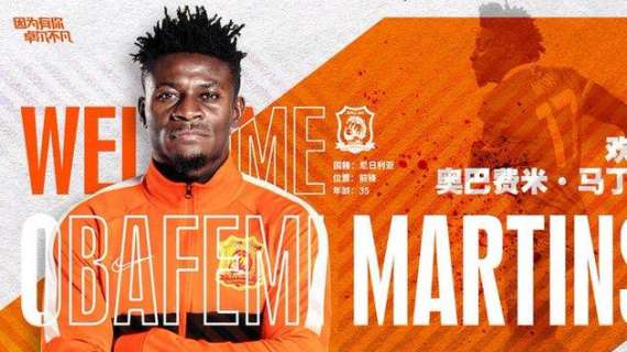 Obafemi Martins resta nella Super League cinese: firmato accordo col Wuhan Zall