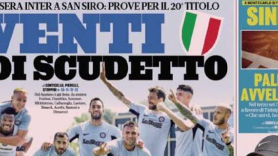 Prima GdS - Venti di scudetto. Stasera Inter a San Siro