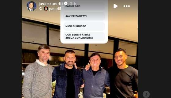 L'Inter pensa a Nico Paz, Zanetti muove i primi passi: serata insieme al papà del gioiello argentino, Samuel e Burdisso 