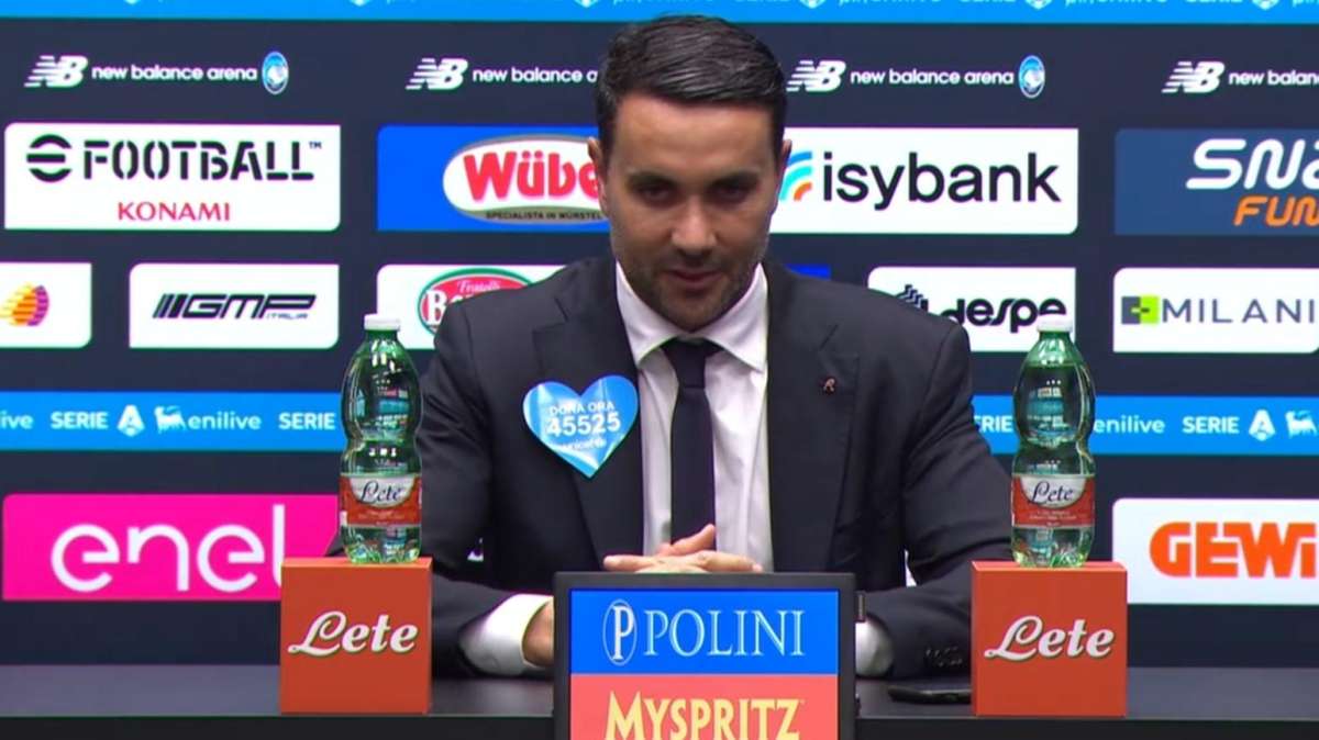 Atalanta, Palladino in conferenza: "Usciamo con un po' di rammarico, purtroppo gli episodi hanno spostato il risultato finale"
