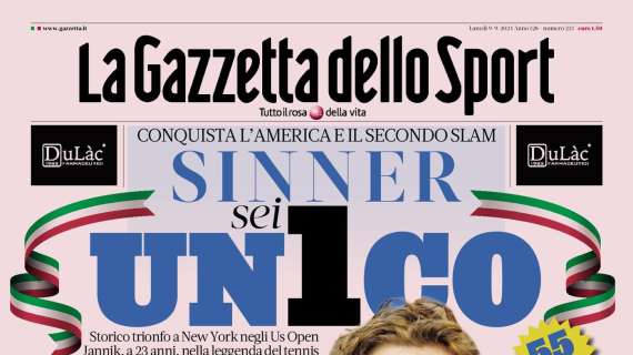 Prima GdS - Sinner sei un1co. Conquista l’America e il secondo slam