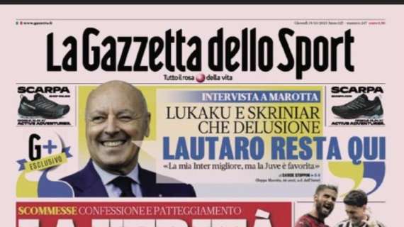 Prima GdS - Marotta in esclusiva: “Lautaro resta qui. Skriniar e Lukaku, che delusione”