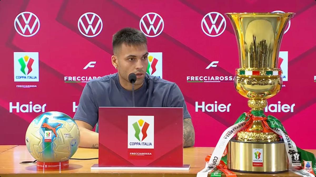 Lautaro in conferenza: "Vogliamo la Coppa, la parola d'ordine è vincere"