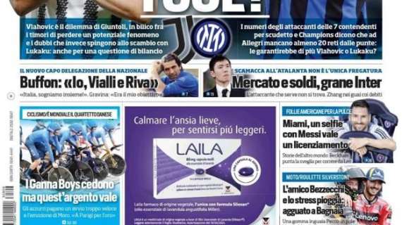 Prima pagina TS - Mercato e soldi, grane Inter