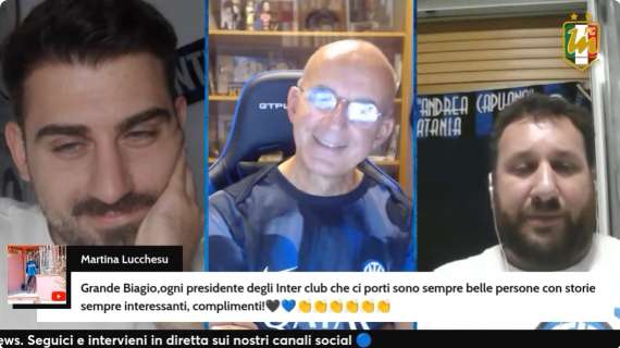 Rivivi la diretta! "IO GIRO L'ITALIA PER TE", ospite l'INTER CLUB CATANIA. PERIODO NO: si ferma BARELLA!