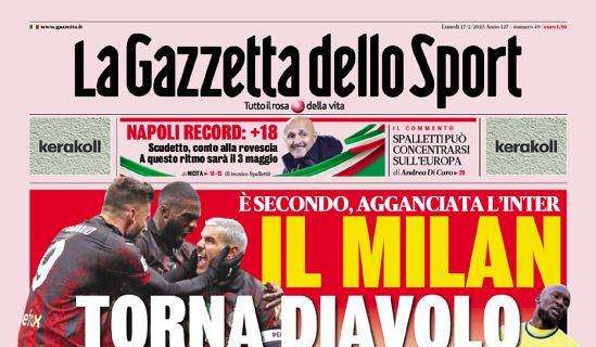 Prima pagina GdS - Inzaghi, così rischi. Che incubo: settimo ko in A