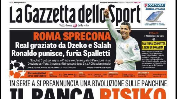 Prime pagine - Il panca risiko: lo Zenit cerca Mancini. Colpo Inter: preso Erkin a zero. Il regista ora è Palacio