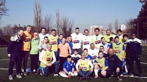 Zanetti: "Una sessione di allenamento speciale per la Nazionale Down di Futsal con Inter Forever"