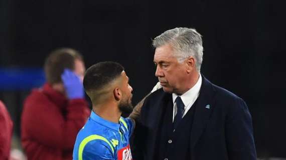 Ancelotti: "Se Insigne vuole restare saremo contenti. Nessuna esigenza di vendere"